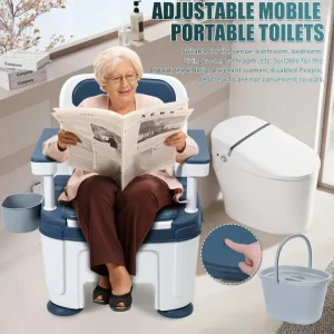 adjustable bedside toilet for customized senior comfort