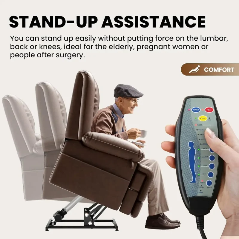 adjustable height recliner for elderly with ease of use