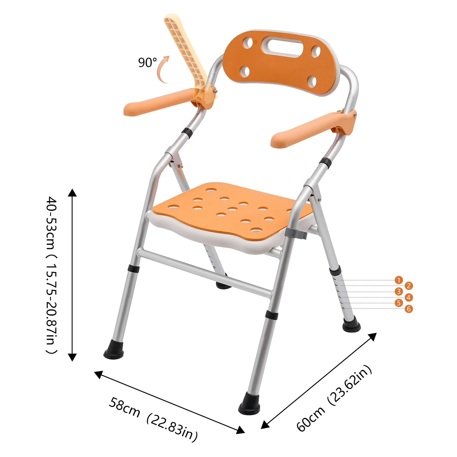 adjustable height shower seat for seniors