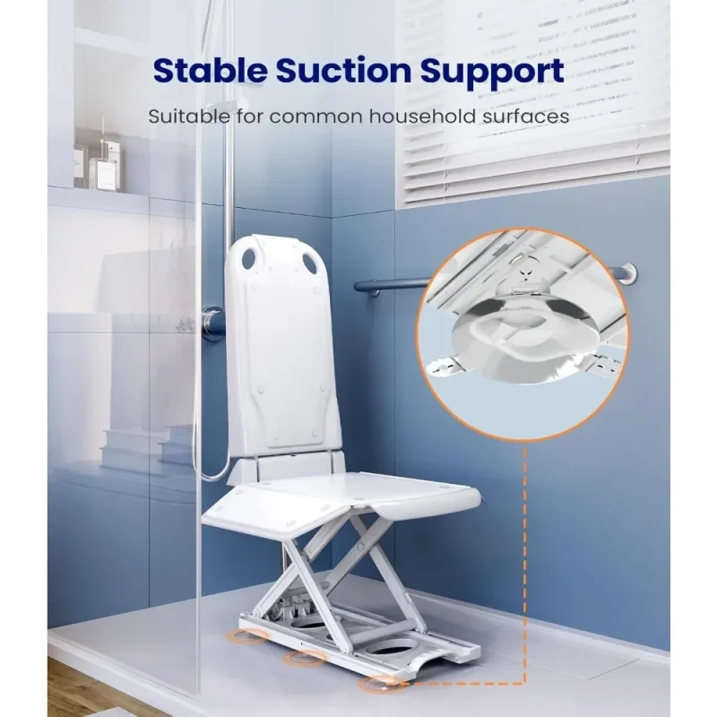 adjustable height waterproof bath lift chair