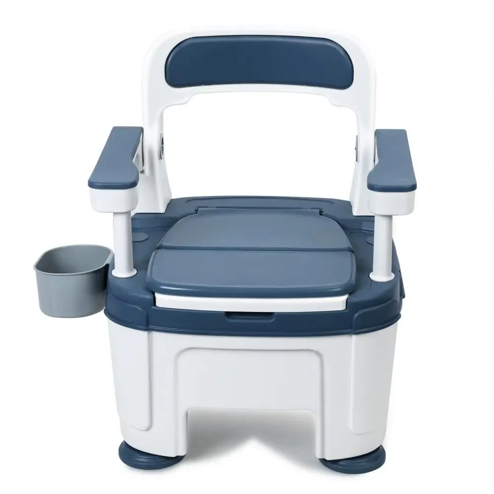 bedside commode with easy to use height adjustment feature