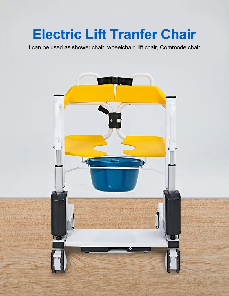 comfortable lifting commode chair for elderly users