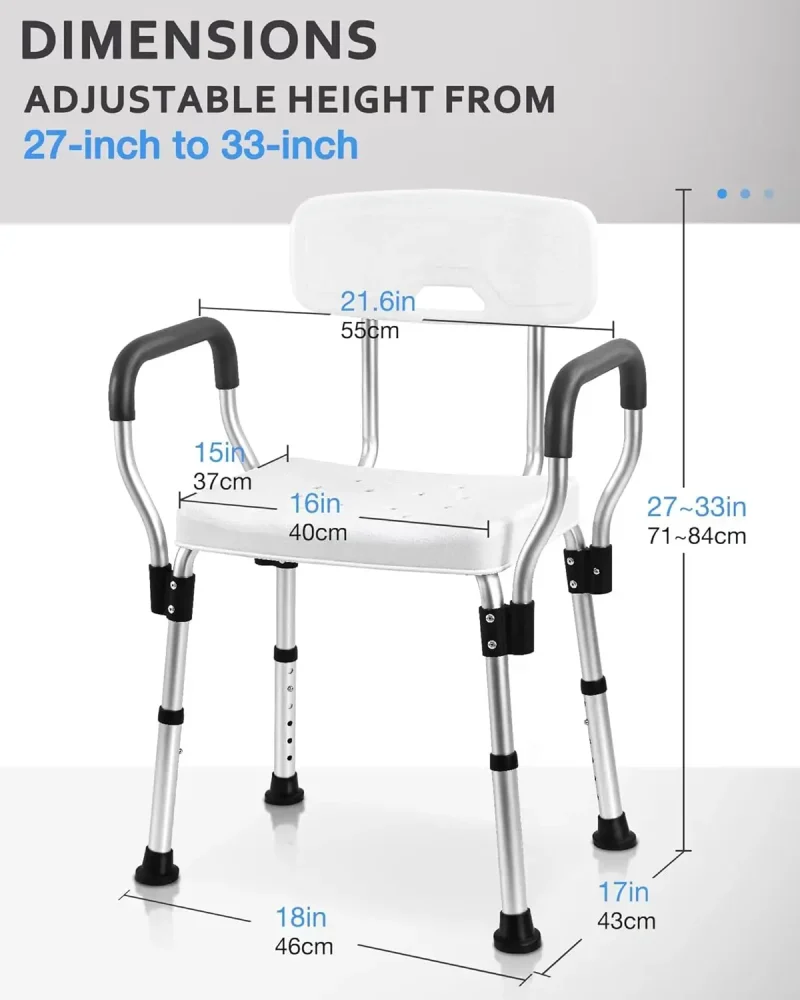 comfortable quick dry shower chair for bathing