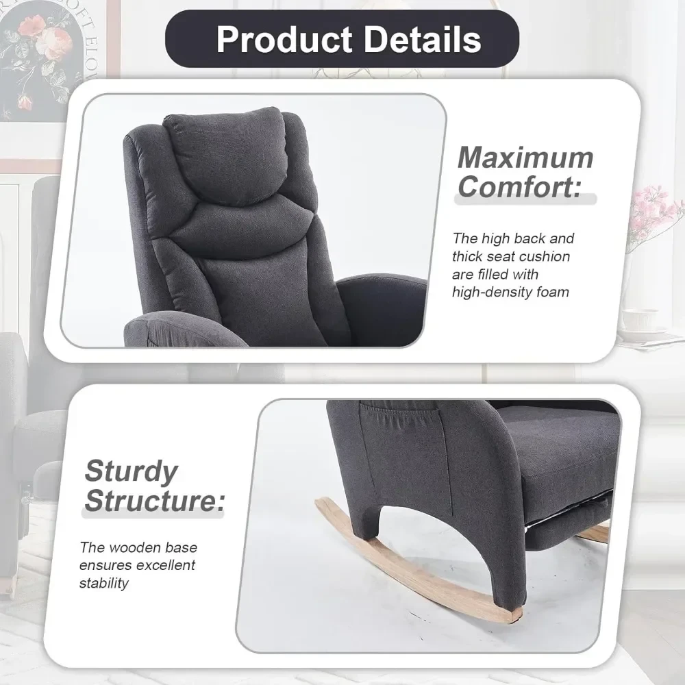 comfortable rocking chair for seniors with back pain