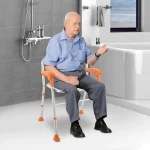 compact design shower chair for small bathroom solutions