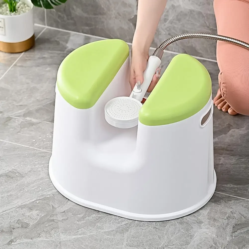 compact non slip shower seat for small bathrooms