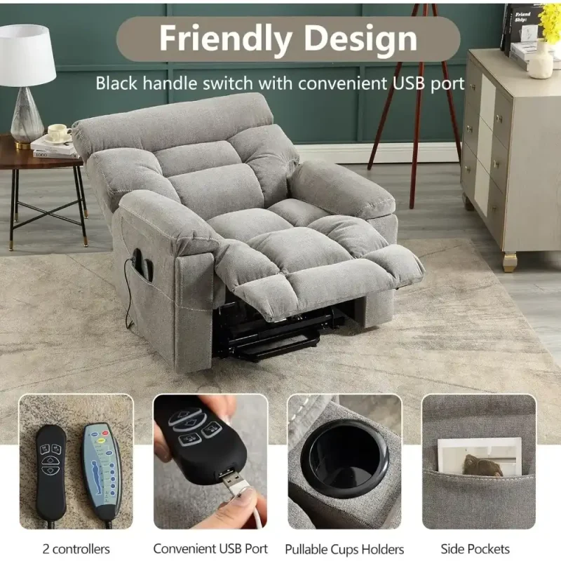 convenient remote controlled lift chair for elderly