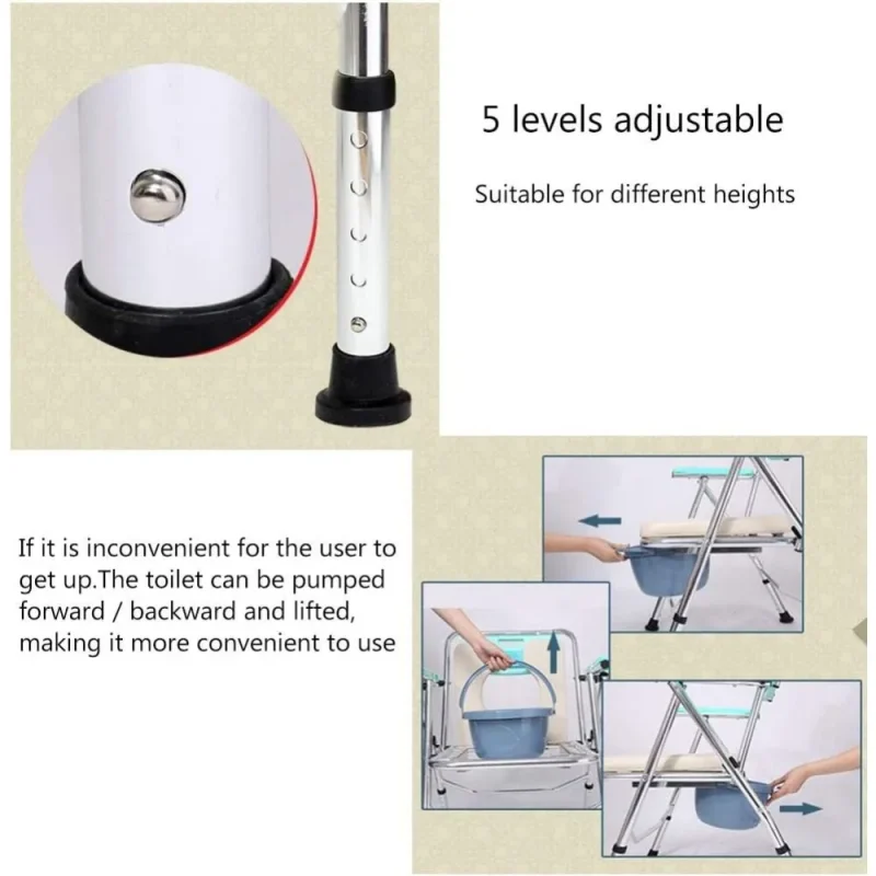 convenient travel bathroom chair for disabled