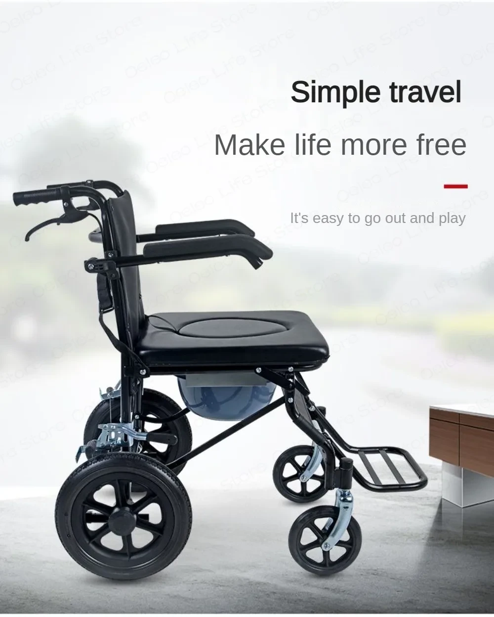 durable portable toilet chair for elderly care needs