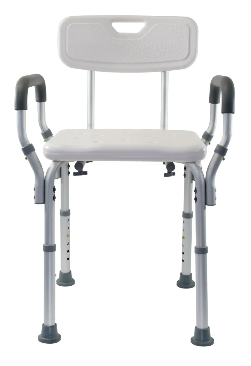 easy to clean padded shower chair for hygiene needs