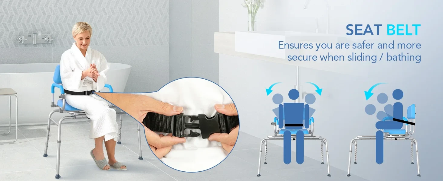 easy to clean shower chair for elderly users