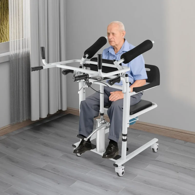 easy to use hydraulic lift wheelchair for elderly