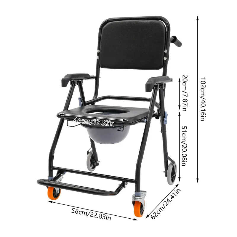 easy cleaning toilet transfer chair for seniors