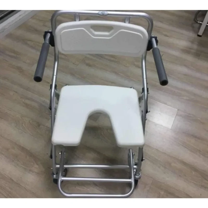 easy to clean commode shower chair for elderly hygiene