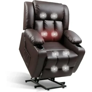 electric leather chair equipped with safety features