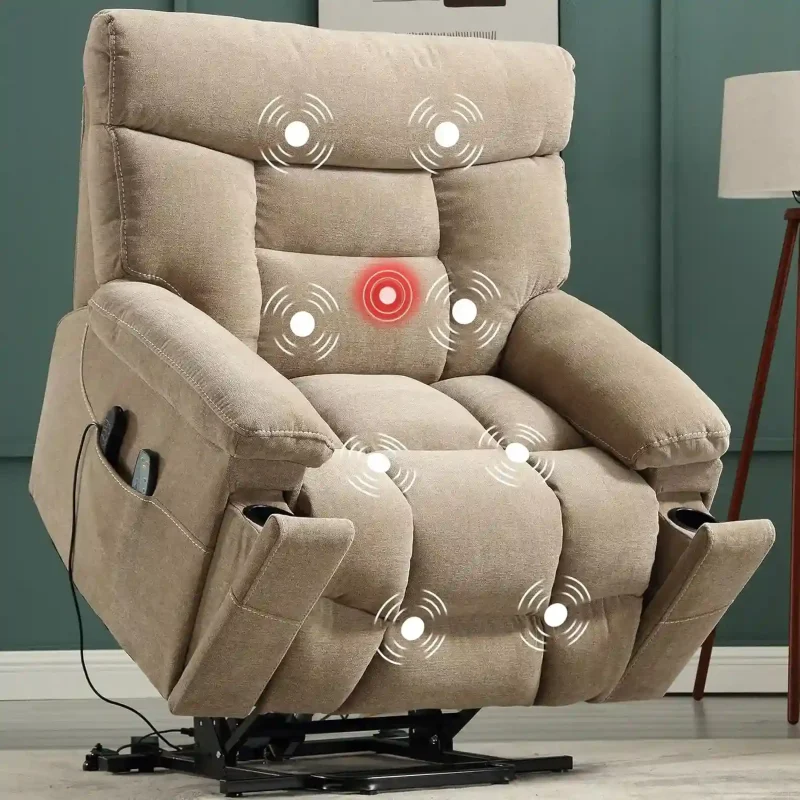 elegant lift chair with plush upholstery for comfort