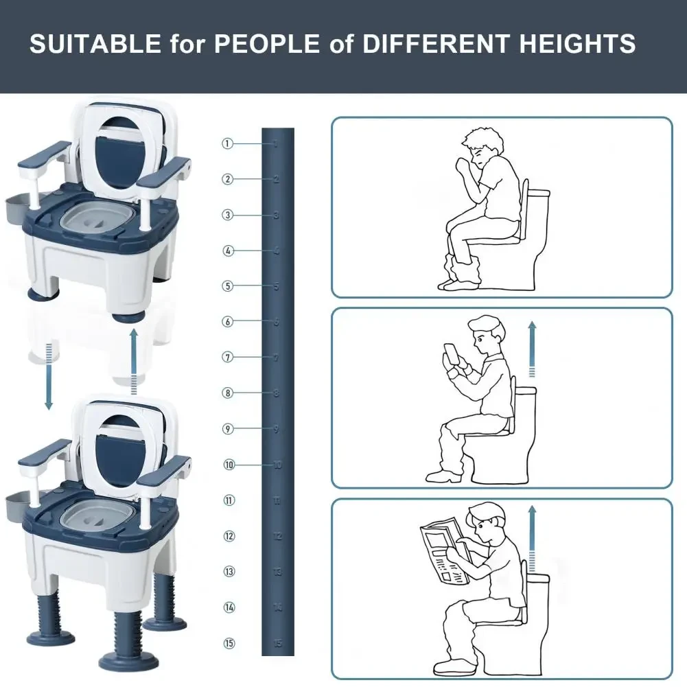 ergonomic bedside toilet designed for ease of use