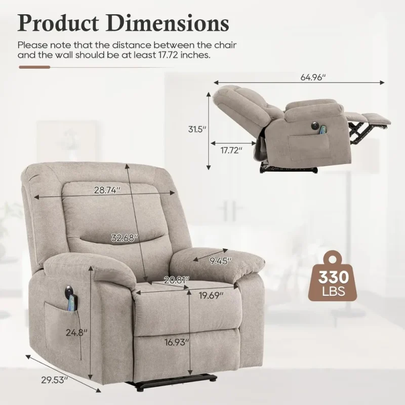 ergonomic power lift chair for mobility assistance