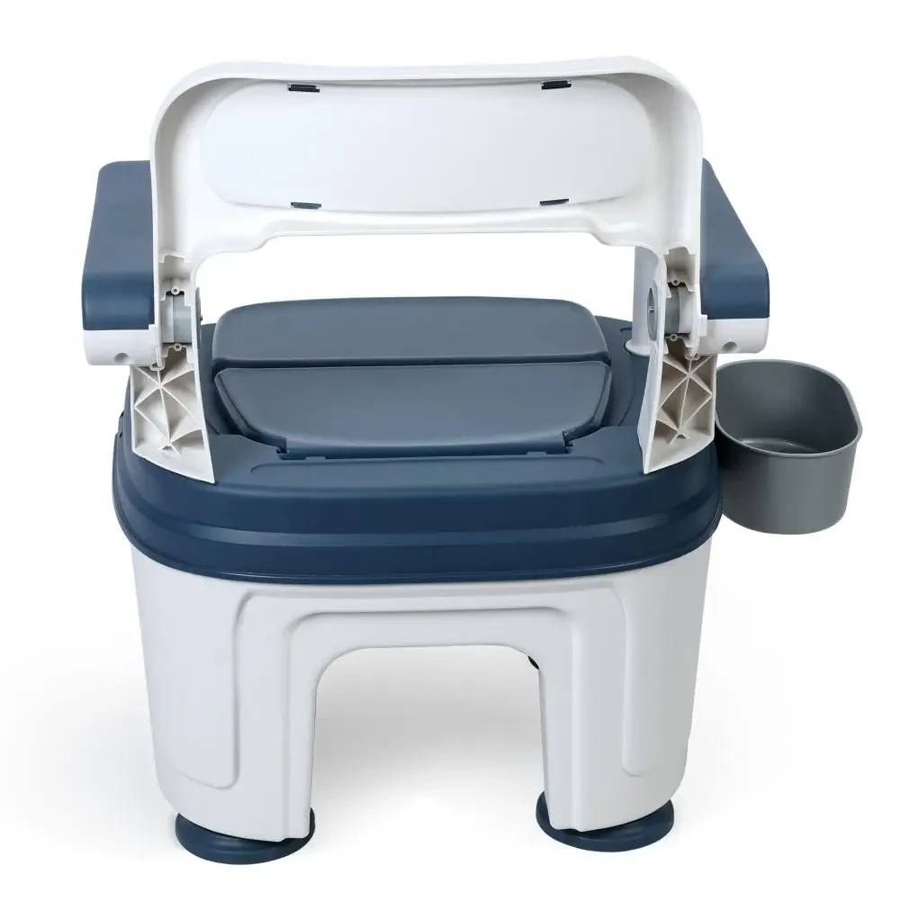 foldable bedside commode for space saving storage solutions