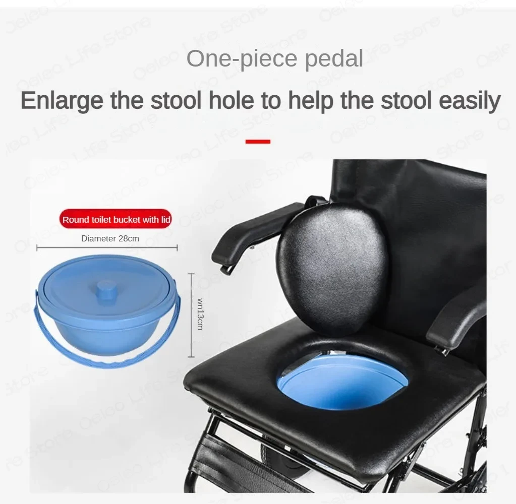 foldable portable toilet chair for elderly mobility