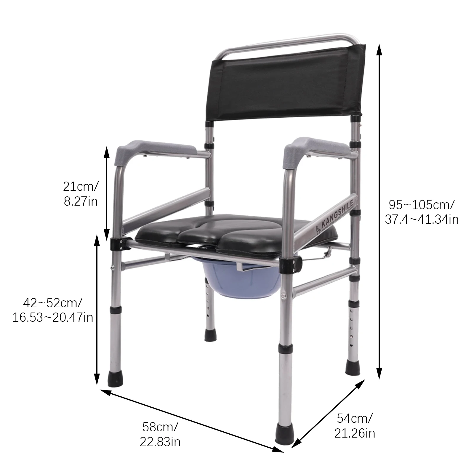 foldable shower seat with adjustable height feature