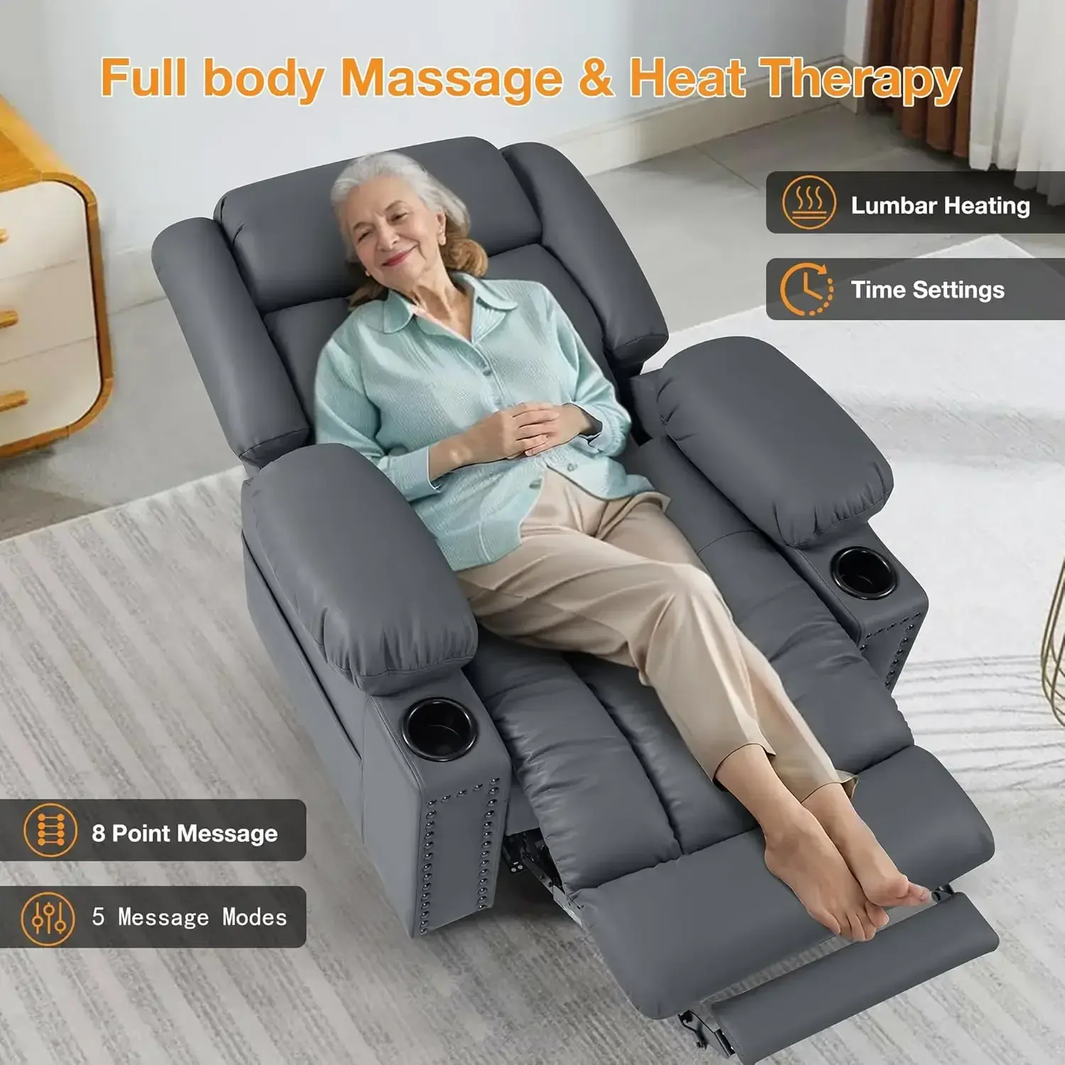 heat and massage recliner chair for seniors