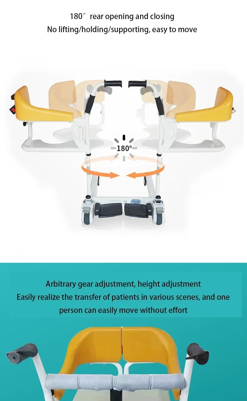 heavy duty patient lift chair for senior safety