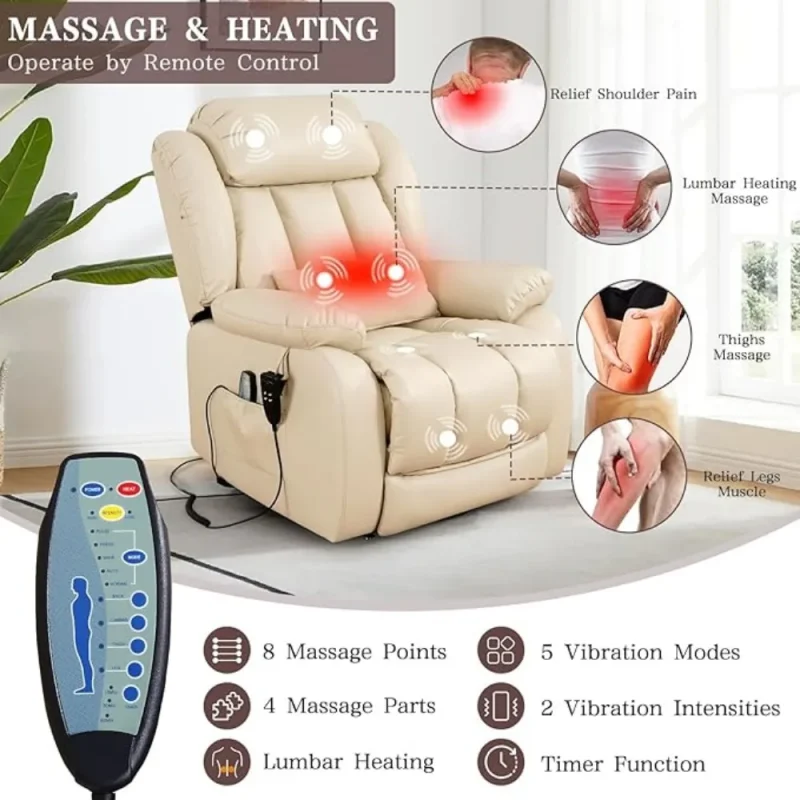 high quality leather power lift chair for seniors