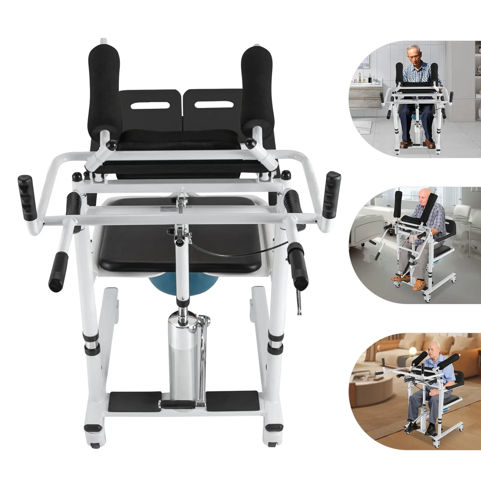 hydraulic lifting wheelchair for elderly patients