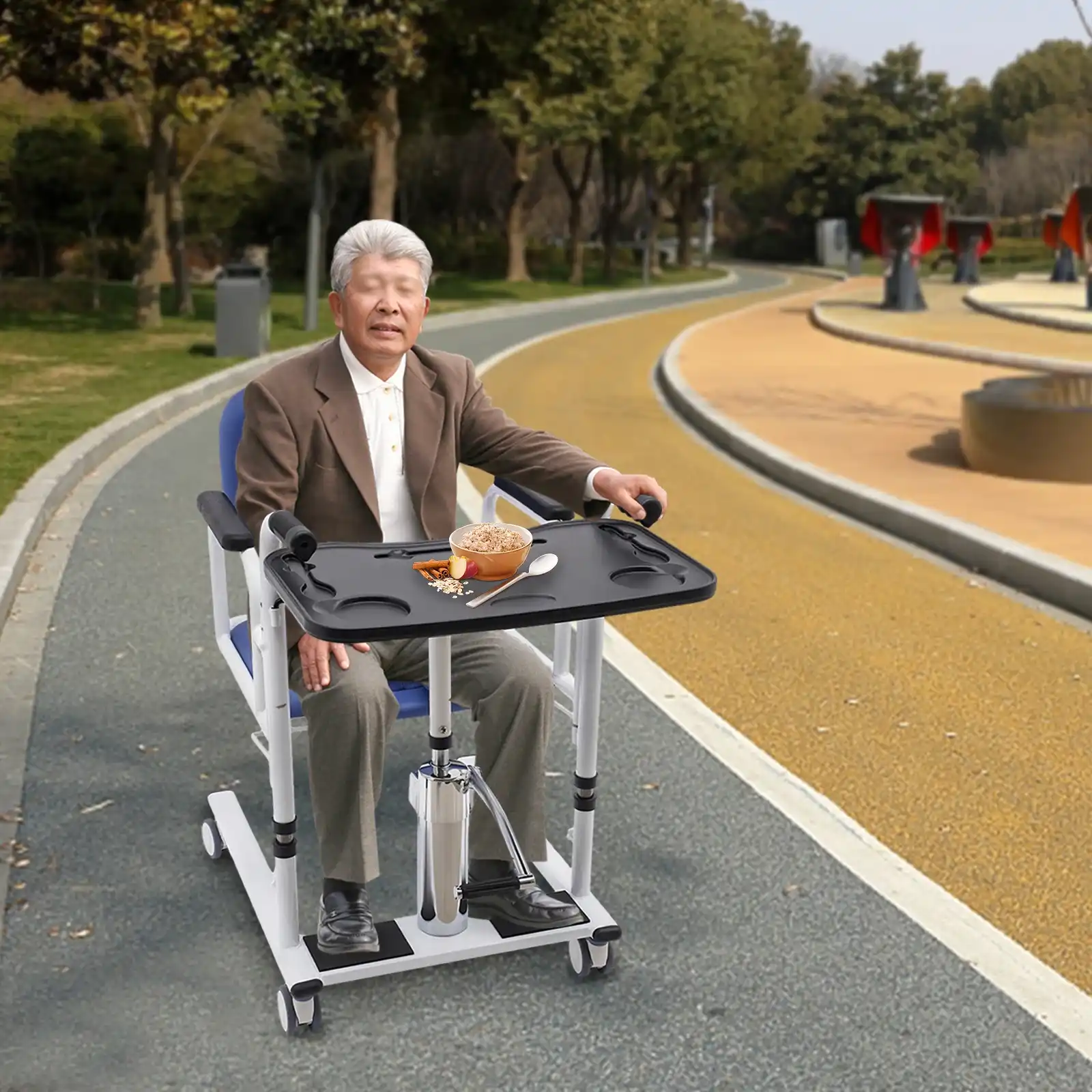 hydraulic patient lift transfer chair for elderly