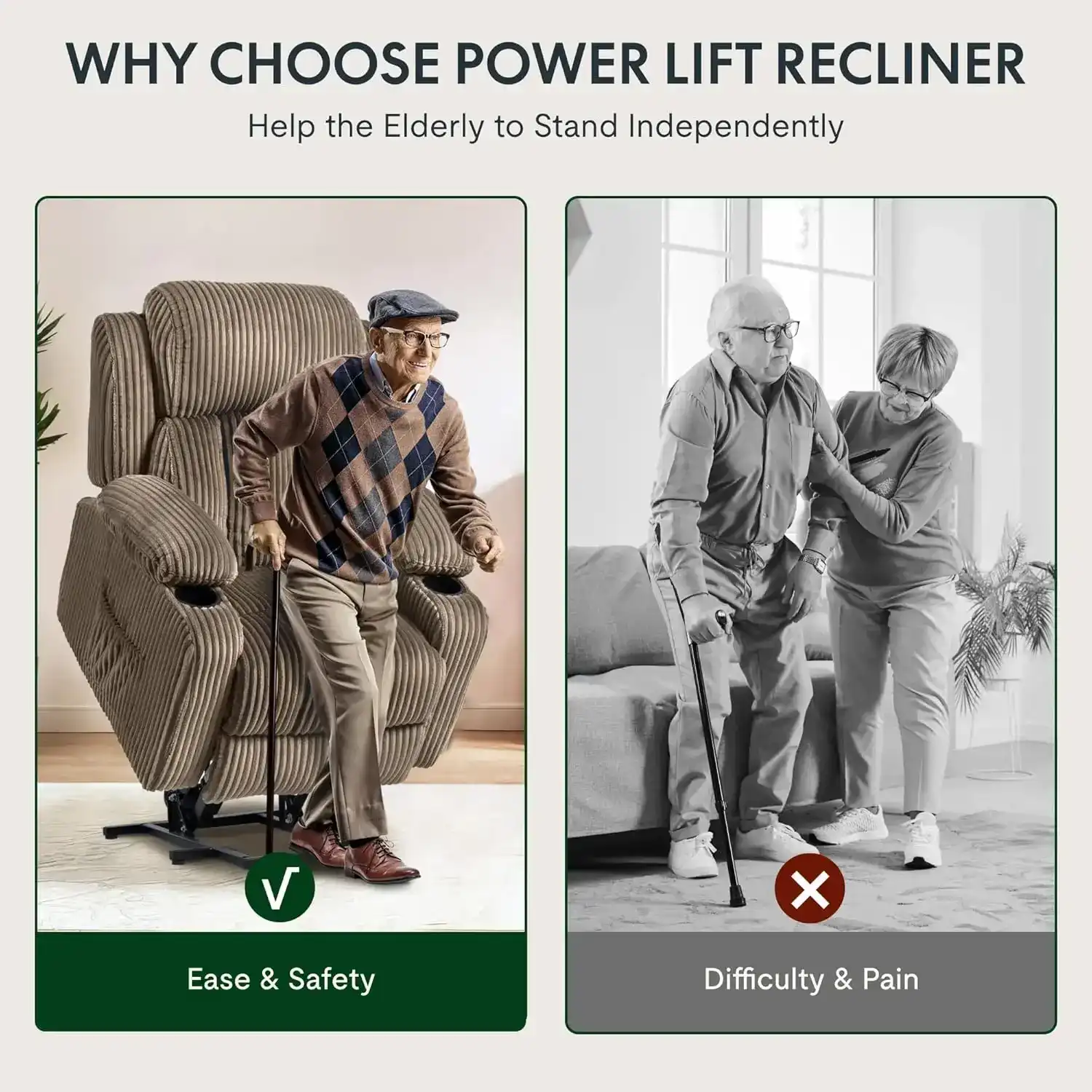 lightweight electric lift chair for effortless movement