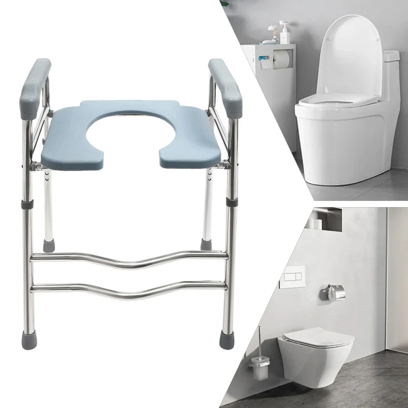 lightweight padded toilet frame for seniors