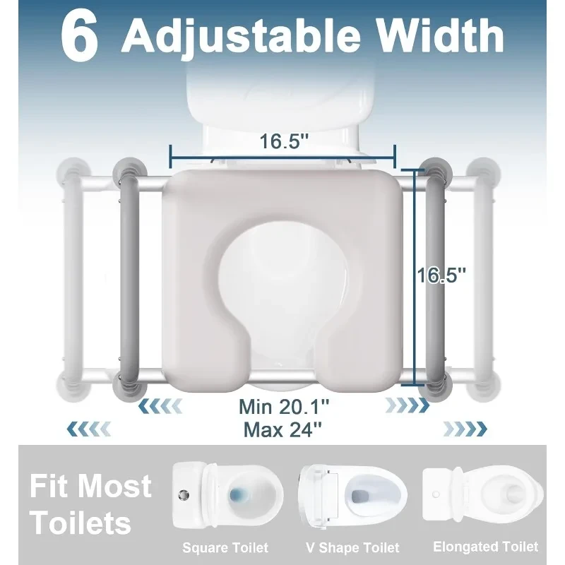 lightweight raised toilet seat for home use