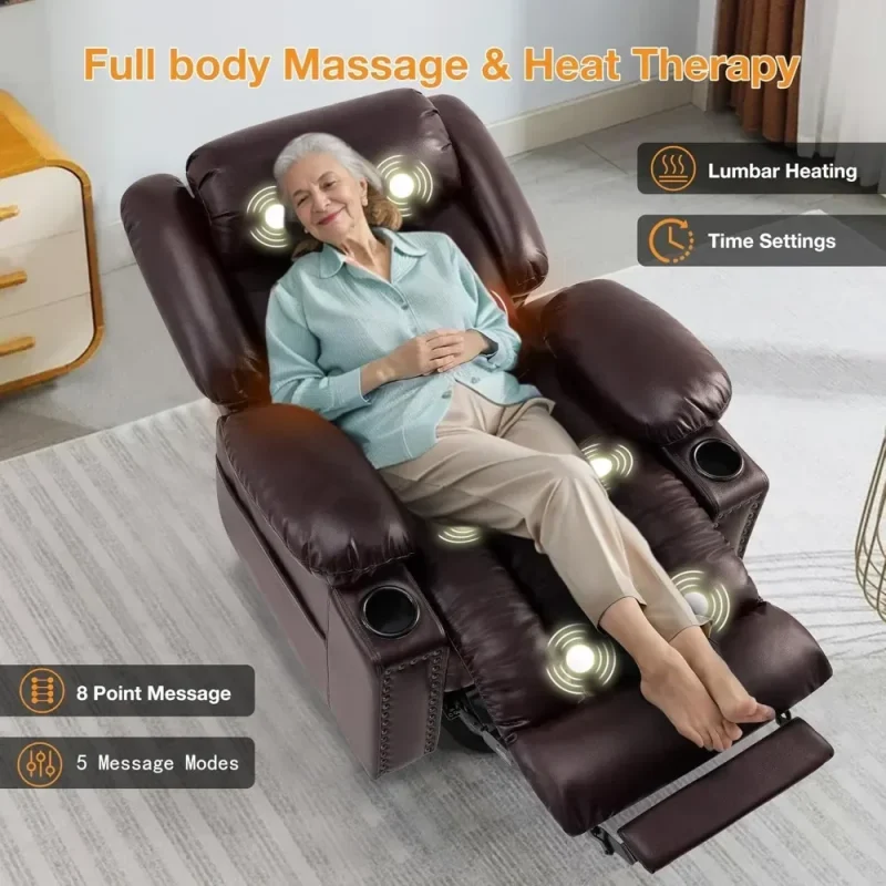 luxurious heated recliner for elderly relaxation