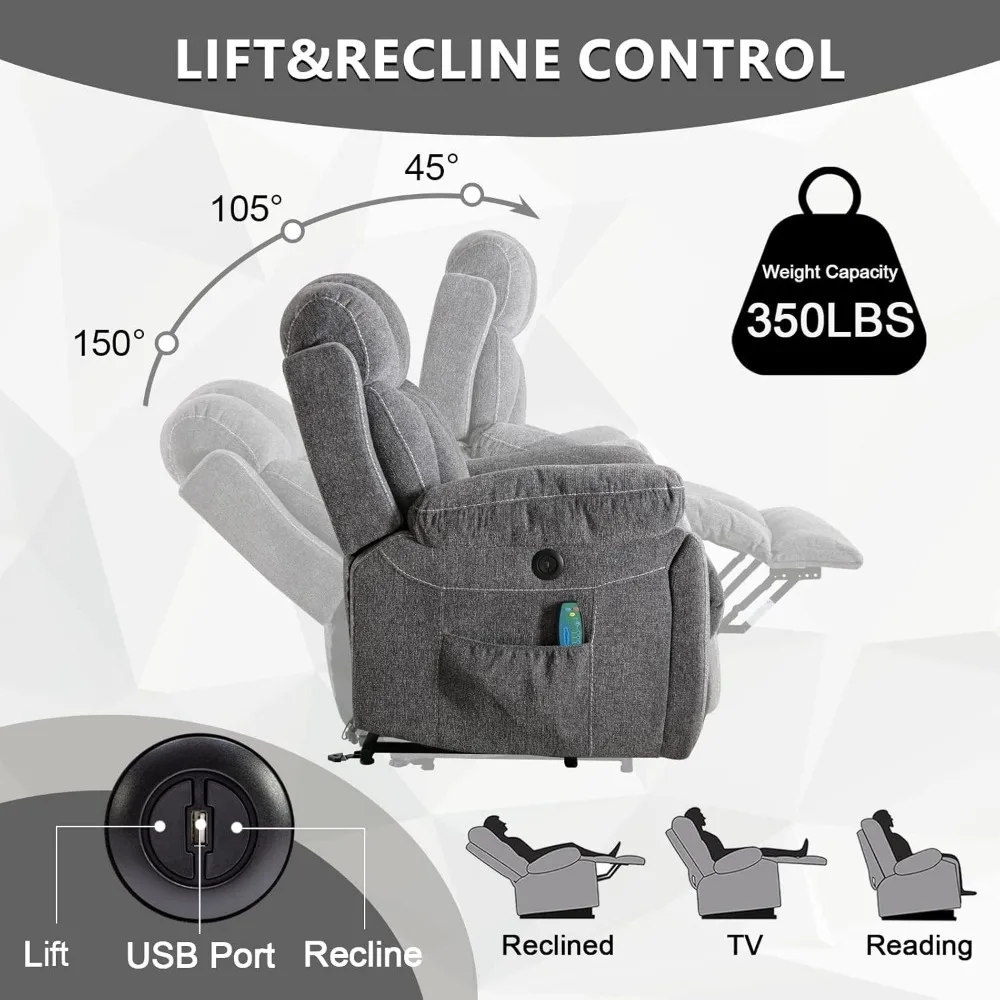 massage chair with electric lift for relaxation and support