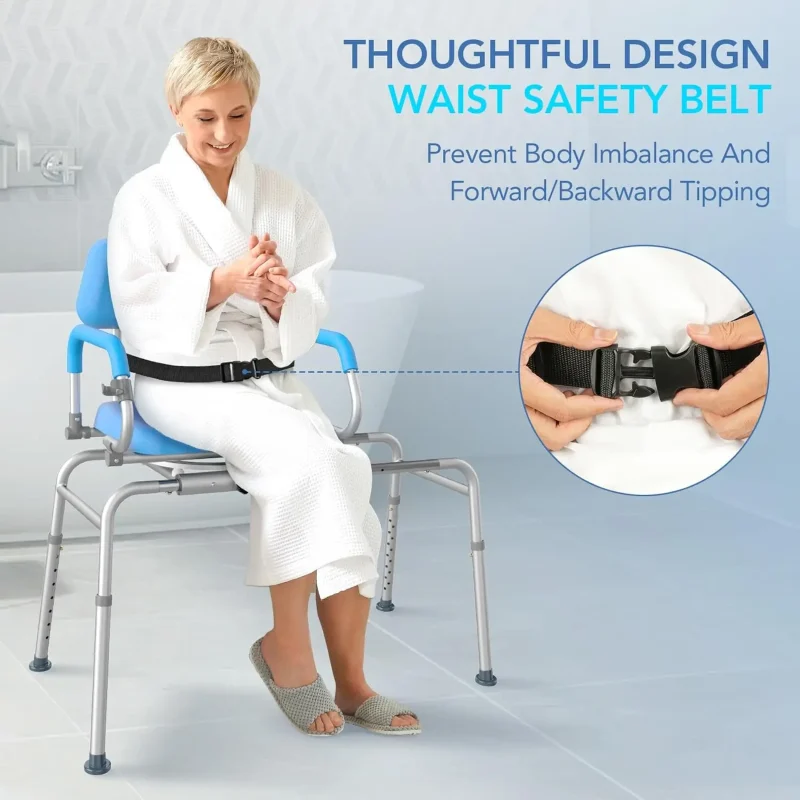 multifunctional shower chair for elderly and disabled