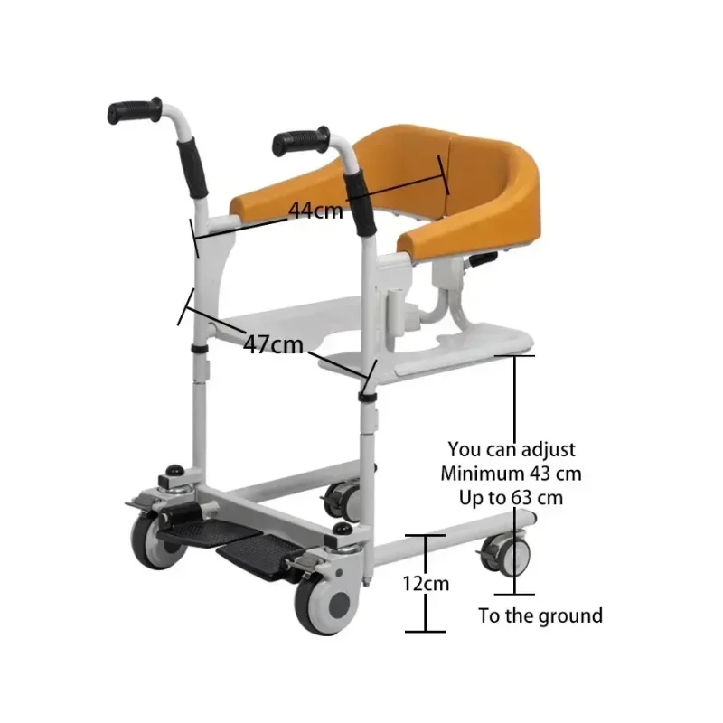 non slip commode chair for enhanced safety