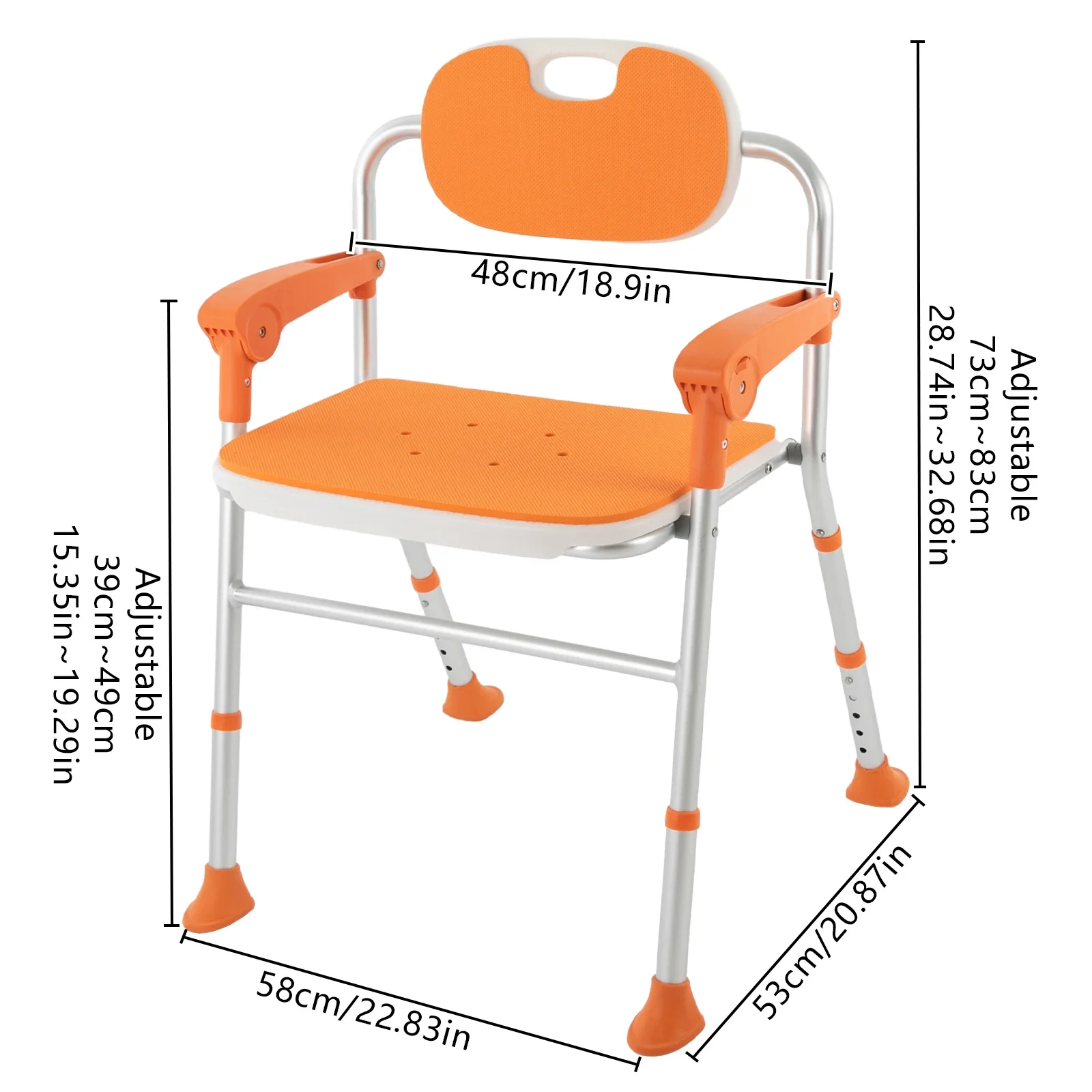 non slip shower chair for bathroom safety support