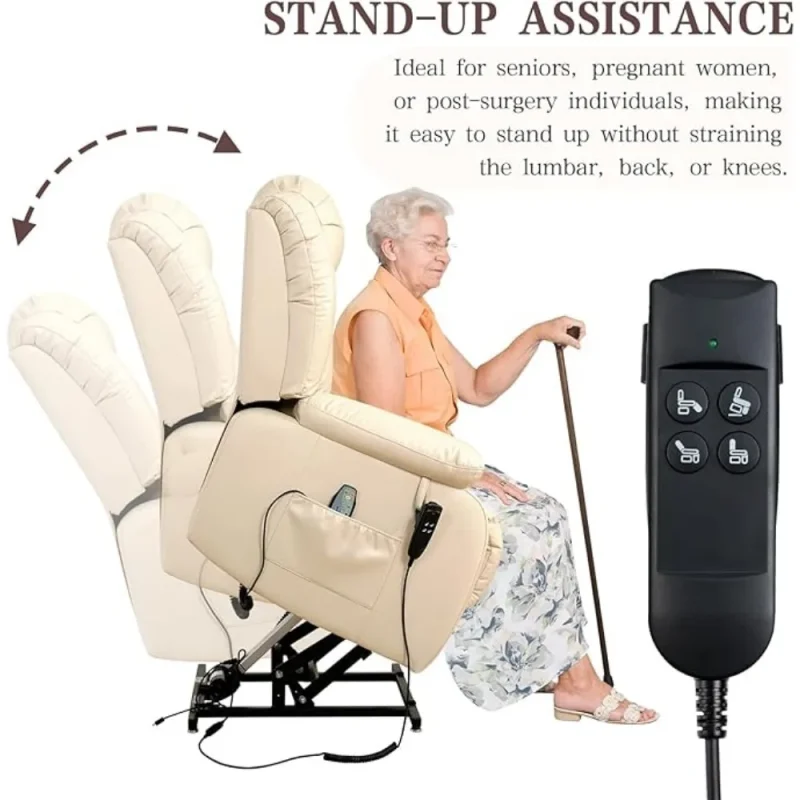 power lift chair designed for elderly mobility