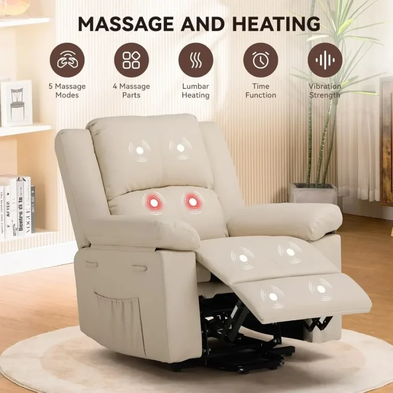 power lift chair with soothing heat function