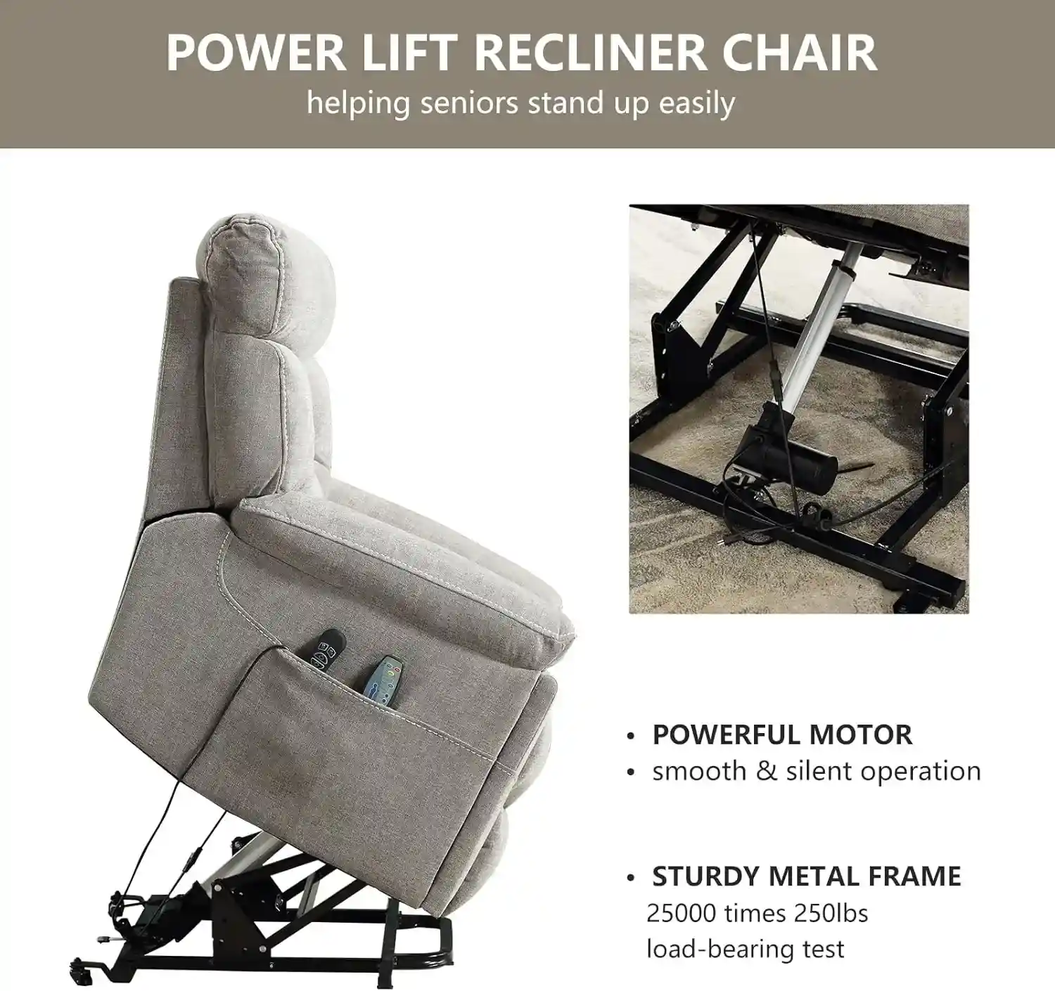 power lift recliner chair with soothing heat therapy