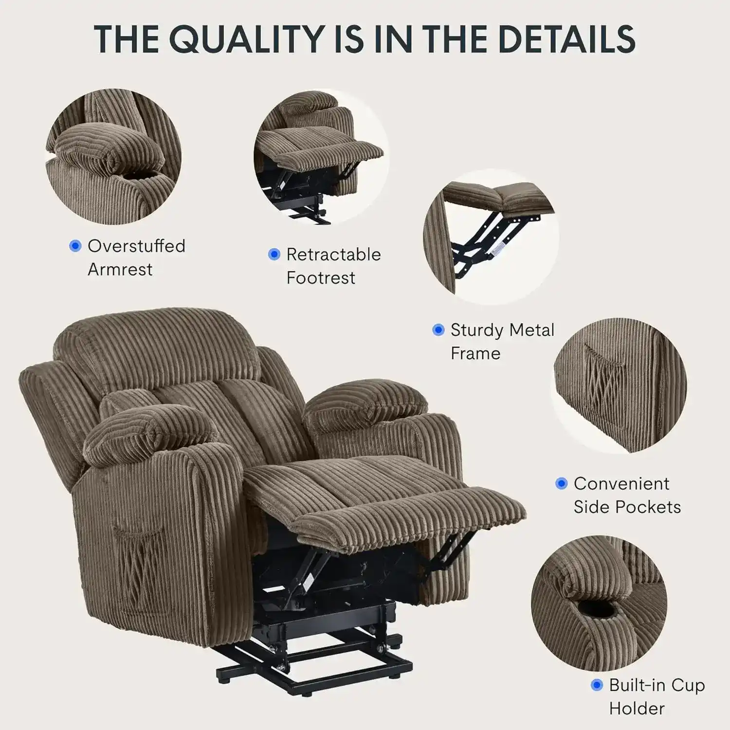 premium electric lift chair for seniors with comfort