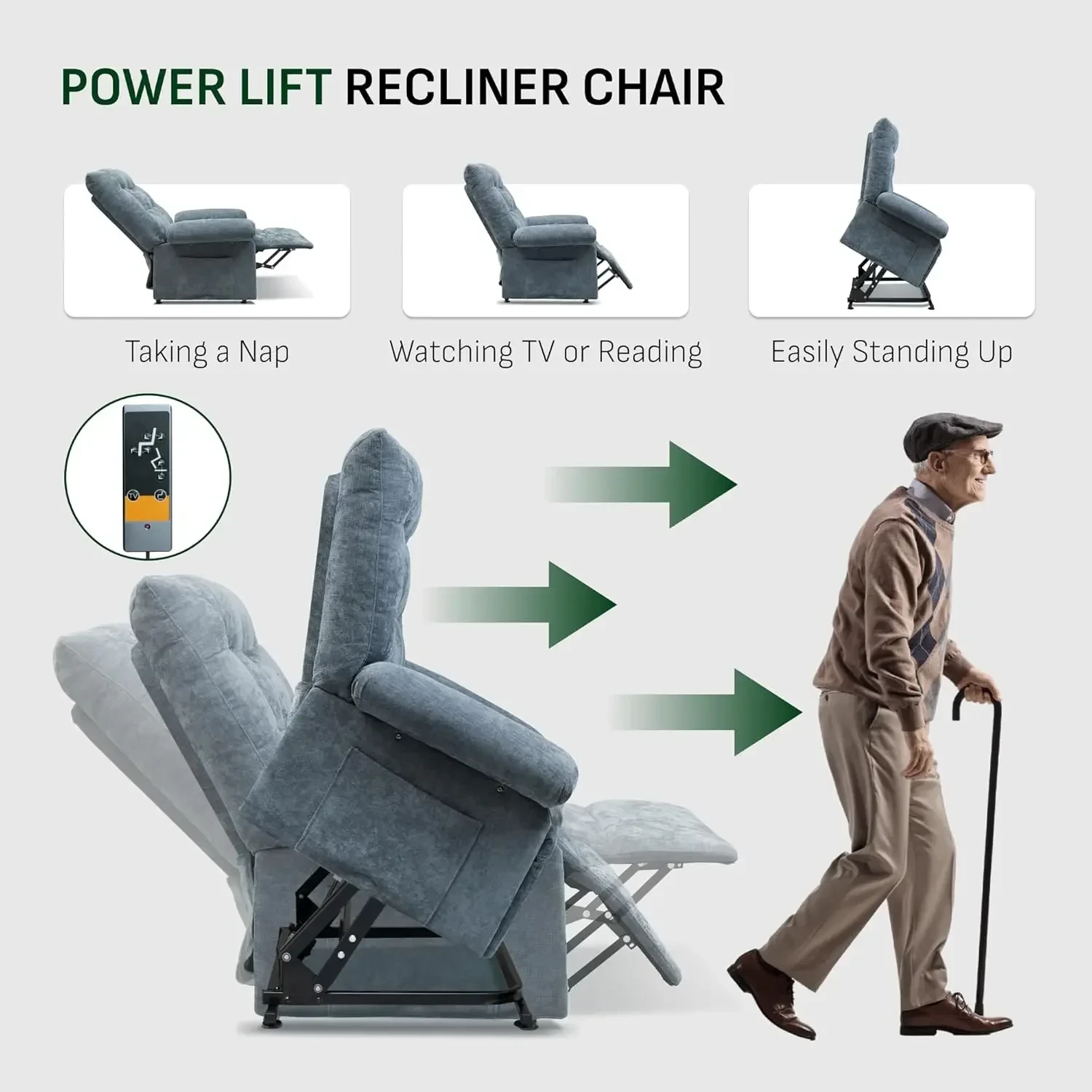 reclining electric chair for comfortable home seating