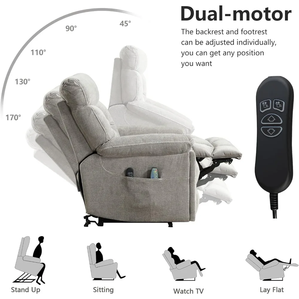 reliable dual motor lift chair for maximum support