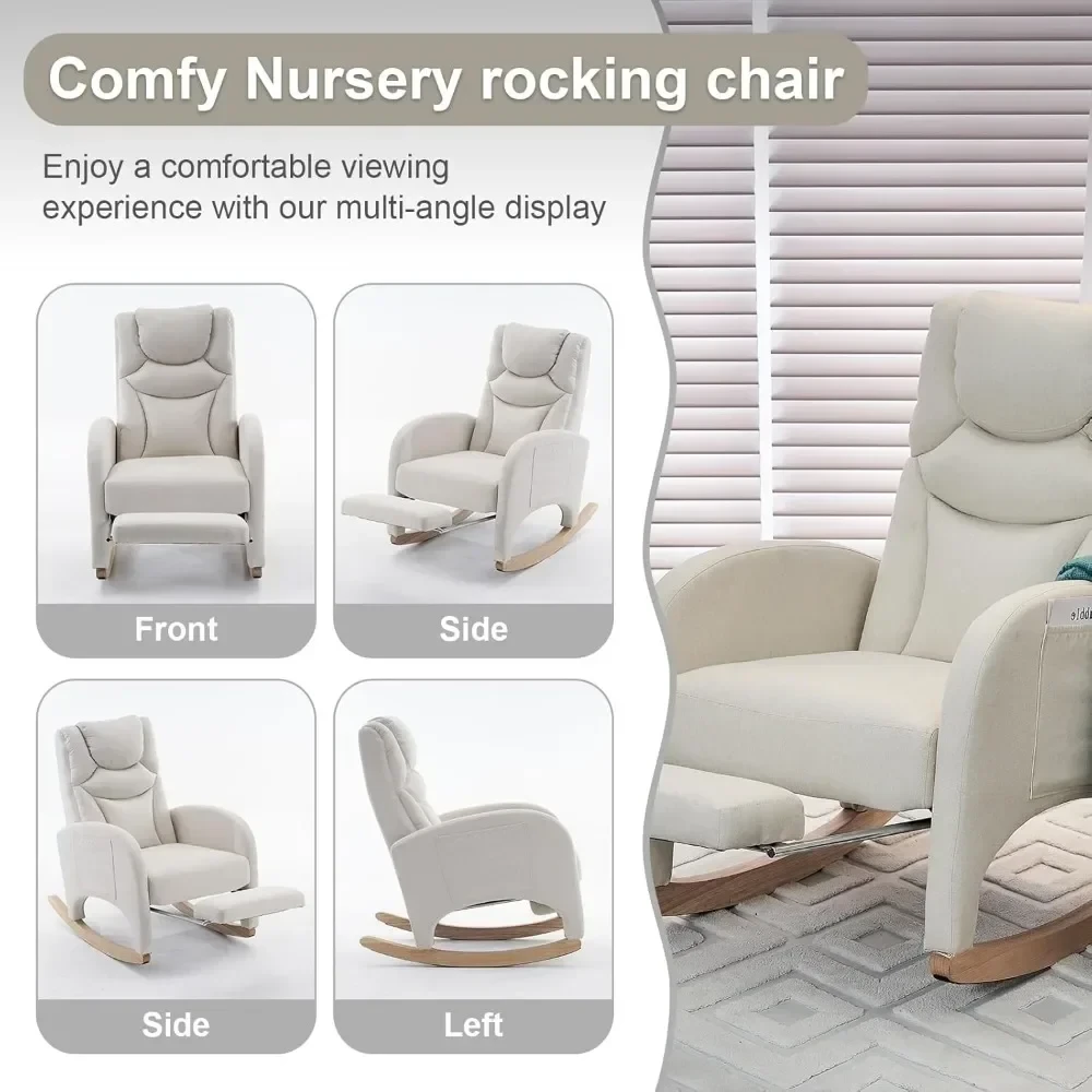 rocking chair designed for senior mobility support