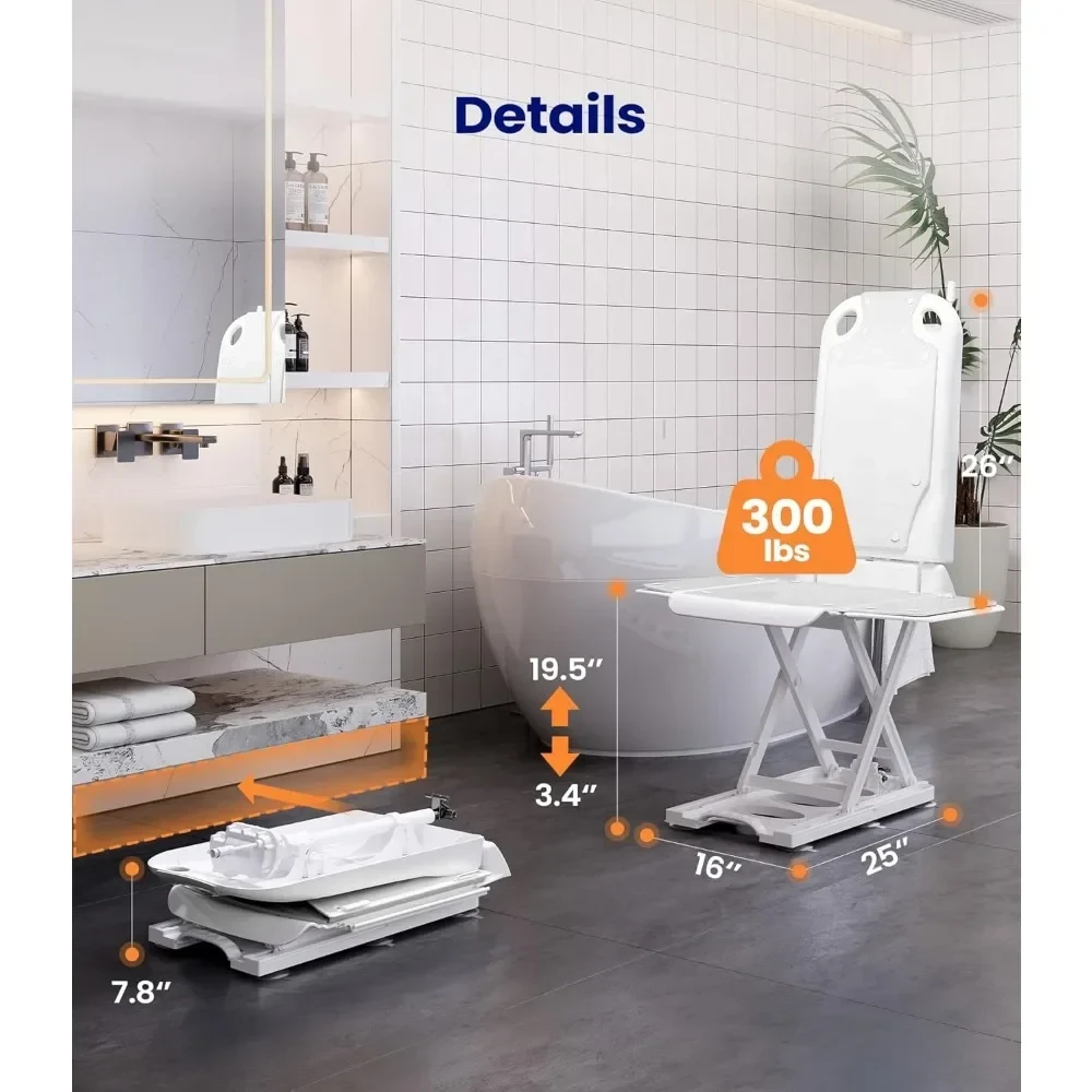 safe and reliable bath lift for elderly users