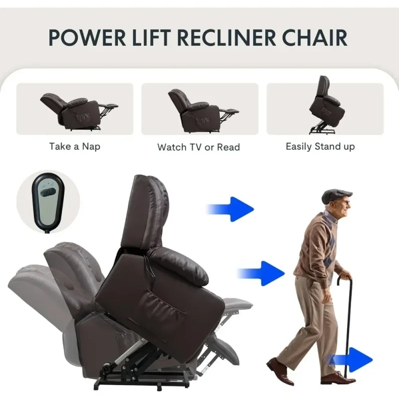 safe electric lift chair with anti tipping design