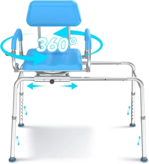 shower chair with armrests for extra security