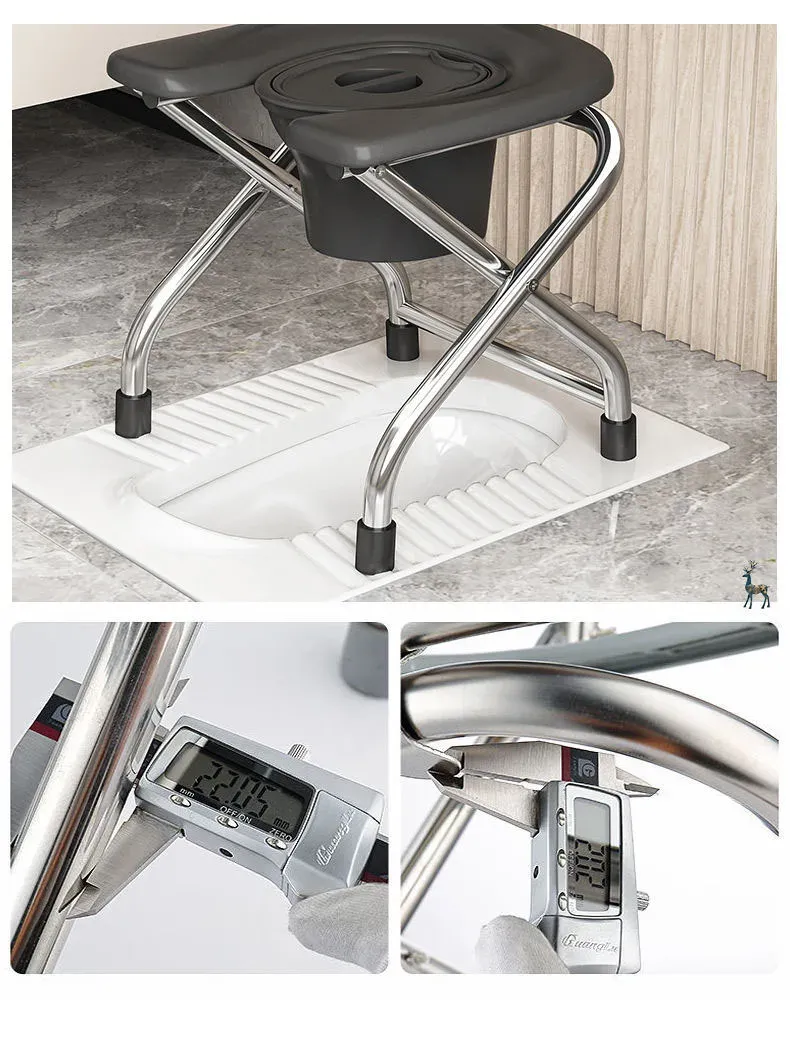 space saving folding stool for elderly living spaces