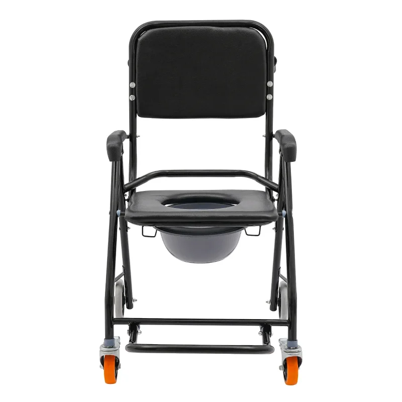 space saving toilet transfer chair with sliding seat